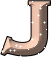 GIF animado (33236) Letra j glitter salmon