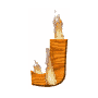 GIF animado (37684) Letra j madera ardiendo