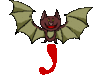 GIF animado (30890) Letra j murcielago