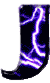 GIF animado (42204) Letra j negra rayos