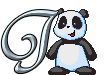 GIF animado (31318) Letra j oso panda