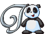 GIF animado (31318) Letra j oso panda