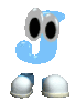 GIF animado (39952) Letra j pies