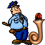 GIF animado (43775) Letra j policia