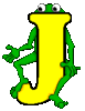 GIF animado (31786) Letra j rana