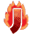 GIF animado (44301) Letra j roja fuego