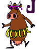 GIF animado (32295) Letra j vaca loca