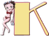 GIF animado (35880) Letra k betty boop