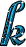 GIF animado (32936) Letra k brillante azul