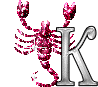 GIF animado (38650) Letra k escorpio