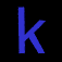 GIF animado (41931) Letra k fondo negro