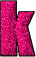 GIF animado (44815) Letra k fucsia