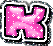 GIF animado (33265) Letra k glitter color