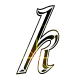 GIF animado (34180) Letra k glitter negra
