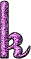 GIF animado (33156) Letra k glitter purpura