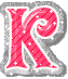 GIF animado (34495) Letra k glitter rosa