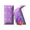 GIF animado (30569) Letra k mariposa romantica