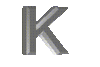 GIF animado (35337) Letra k metalizada