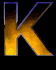 GIF animado (37711) Letra k negra ardiendo