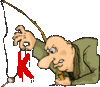 GIF animado (35700) Letra k pesca