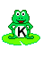 GIF animado (31839) Letra k ranita