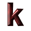 GIF animado (44062) Letra k roja verde