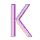 GIF animado (44921) Letra k rosa