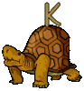 GIF animado (32199) Letra k tortuga