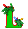 GIF animado (40633) Letra l arbol navidad