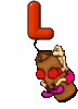 GIF animado (43150) Letra l boxeador