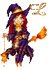 GIF animado (37923) Letra l bruja