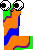 GIF animado (39070) Letra l colores ojos