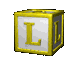 Imagen GIF de Letra l cubo letras animado