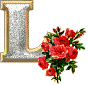 GIF animado (37179) Letra l diamantes rosas