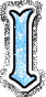 GIF animado (32858) Letra l glitter azul