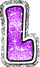 GIF animado (33021) Letra l glitter fucsia