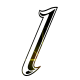 GIF animado (34182) Letra l glitter negra