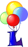 GIF animado (36593) Letra l globos
