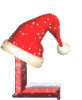 GIF animado (41154) Letra l gorro santa claus