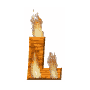 GIF animado (37686) Letra l madera ardiendo