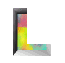 GIF animado (40607) Letra l mosaico colores