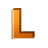 GIF animado (35364) Letra l naranja