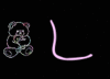 GIF animado (31231) Letra l oso