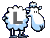 GIF animado (31448) Letra l oveja lana