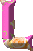 GIF animado (45000) Letra l rosa