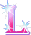 GIF animado (44948) Letra l rosa diamantes