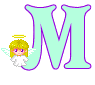 GIF animado (39006) Letra m angelito