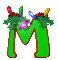 GIF animado (40634) Letra m arbol navidad
