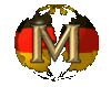 GIF animado (42383) Letra m bandera alemana