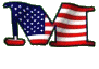 GIF animado (42491) Letra m bandera estados unidos